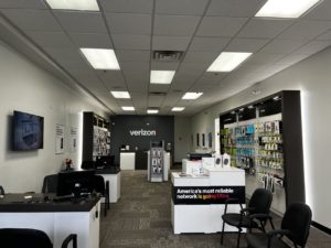 Interior of Victra Verizon Authorized Retail Store in Bernardsville, NJ.