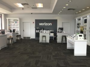 Interior of Victra Verizon Authorized Retail Store in Middleburg Heights Bagley, OH.