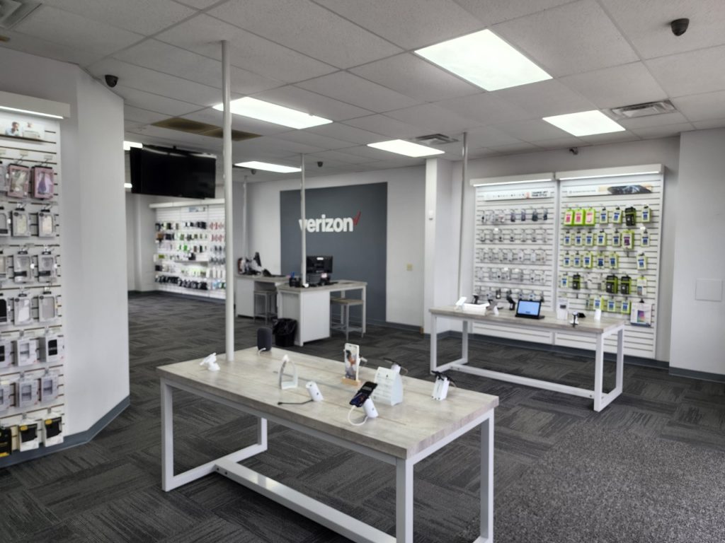Interior of Victra Verizon Authorized Retail Store in Springboro, OH.