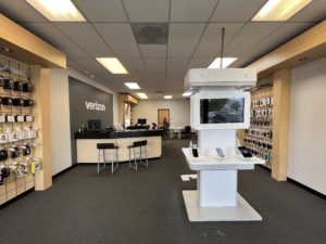 Interior of Victra Verizon Authorized Retail Store in Sherwood, OR.