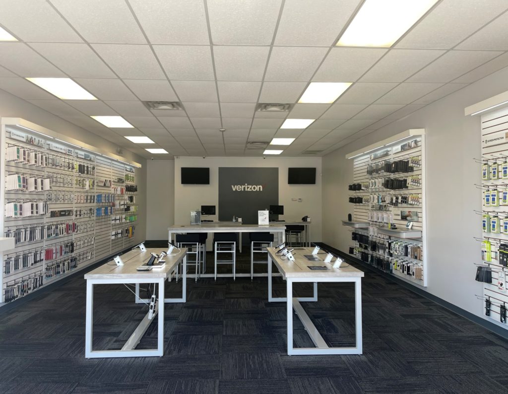 Interior of Victra Verizon Authorized Retail Store in Belton, TX.