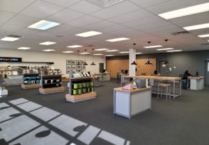 Interior of Victra Verizon Authorized Retail Store in South Hill, VA.