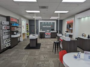 Interior of Victra Verizon Authorized Retail Store in DuPont, WA.