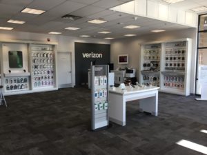 Interior of Victra Verizon Authorized Retail Store in Mill Creek, WA.