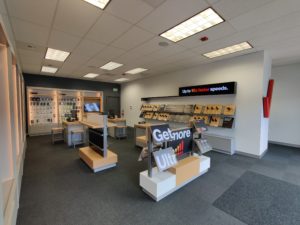 Interior of Victra Verizon Authorized Retail Store in Oak Harbor, WA.
