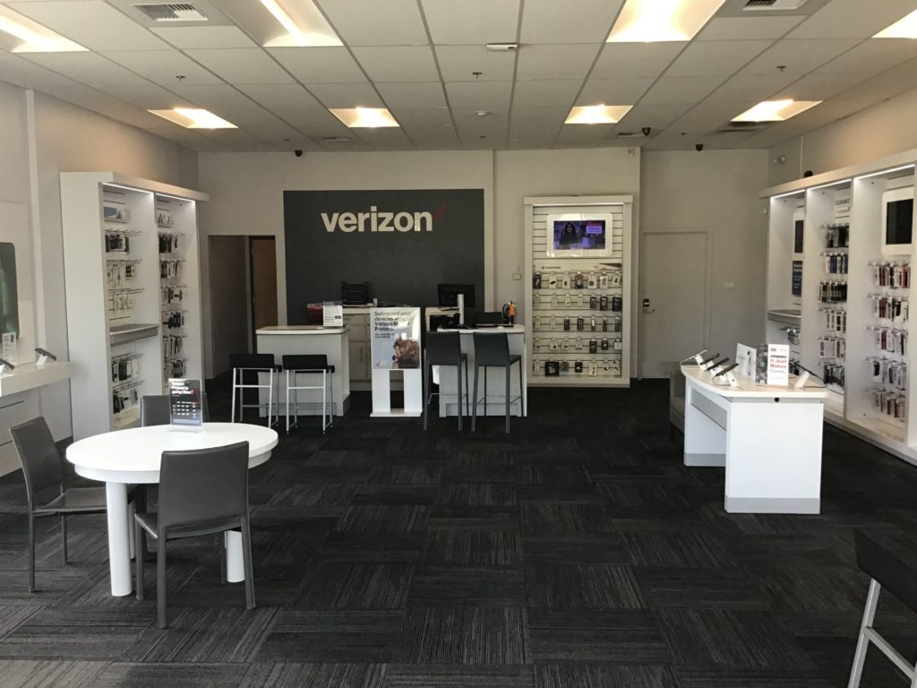 Interior of Victra Verizon Authorized Retail Store in Poulsbo, WA.