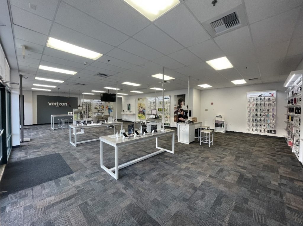 Interior of Victra Verizon Authorized Retail Store in Pullman, WA.