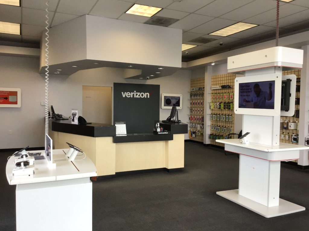 Interior of Victra Verizon Authorized Retail Store in Shelton, WA.