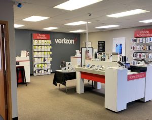 Interior of Victra Verizon Authorized Retail Store in Adams, WI.