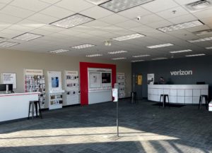 Interior of Victra Verizon Authorized Retail Store in Bellevue, WI.