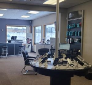 Interior of Victra Verizon Authorized Retail Store in Colby, WI.