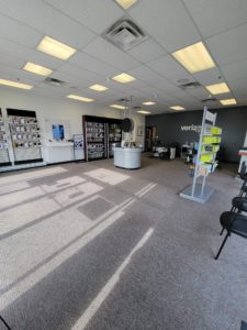 Interior of Victra Verizon Authorized Retail Store in Delavan, WI.