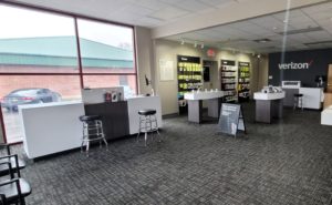 Interior of Victra Verizon Authorized Retail Store in Kaukauna, WI.