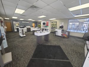 Interior of Victra Verizon Authorized Retail Store in New Richmond, WI.