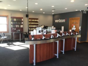 Interior of Victra Verizon Authorized Retail Store in Viroqua, WI.