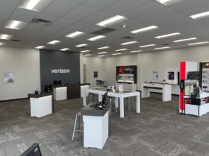 Interior of Victra Verizon Authorized Retail Store in Martinsburg, WV.