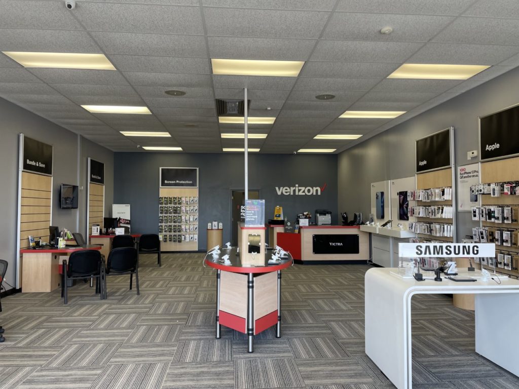 Interior of Victra Verizon Authorized Retail Store in Princeton, WV.