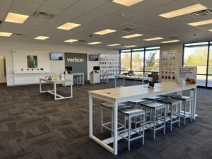 Interior of Victra Verizon Authorized Retail Store in Cheyenne, WY.