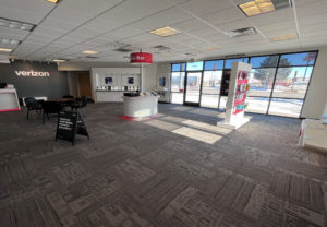 Interior of Victra Verizon Authorized Retail Store in Evanston, WY.