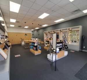 Interior of Victra Verizon Authorized Retail Store in Neenah, WI.