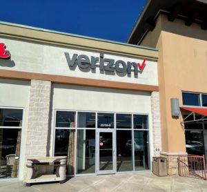 Exterior of Victra Verizon Authorized Retail Store in Orange Beach, AL.