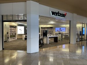 Exterior of Victra Verizon Authorized Retail Store in Mesa Mall, AZ.