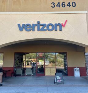 Exterior of Victra Verizon Authorized Retail Store in Phoenix North Valley, AZ.