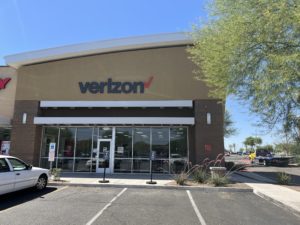 Exterior of Victra Verizon Authorized Retail Store in Surprise Waddell, AZ.