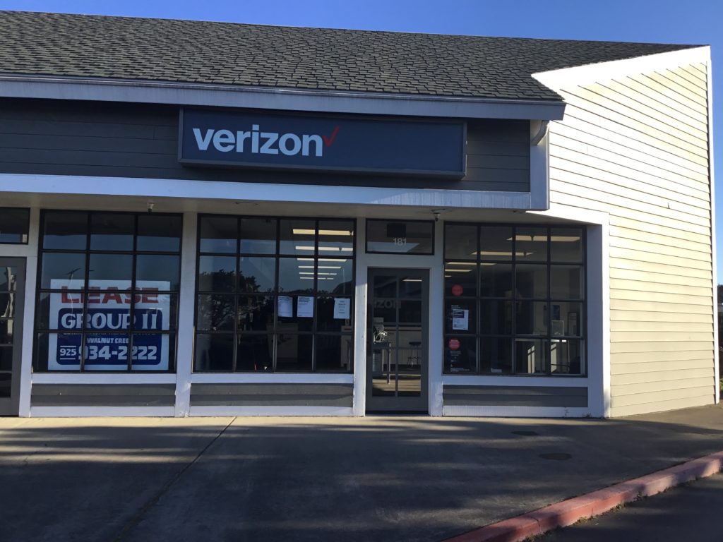 Exterior of Victra Verizon Authorized Retail Store in Fort Bragg, CA.