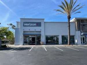 Exterior of Victra Verizon Authorized Retail Store in La Jolla Villa, CA.