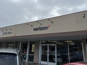 Exterior of Victra Verizon Authorized Retail Store in Lafayette, CA.
