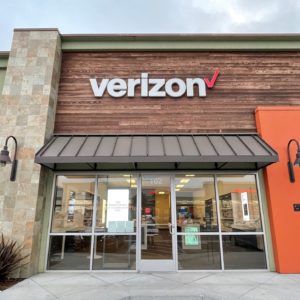 Exterior of Victra Verizon Authorized Retail Store in Marina, CA.