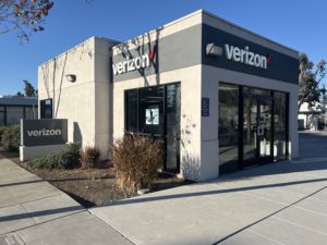 Exterior of Victra Verizon Authorized Retail Store in Palo Alto, CA.