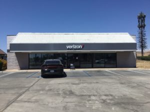 Exterior of Victra Verizon Authorized Retail Store in Porterville, CA.