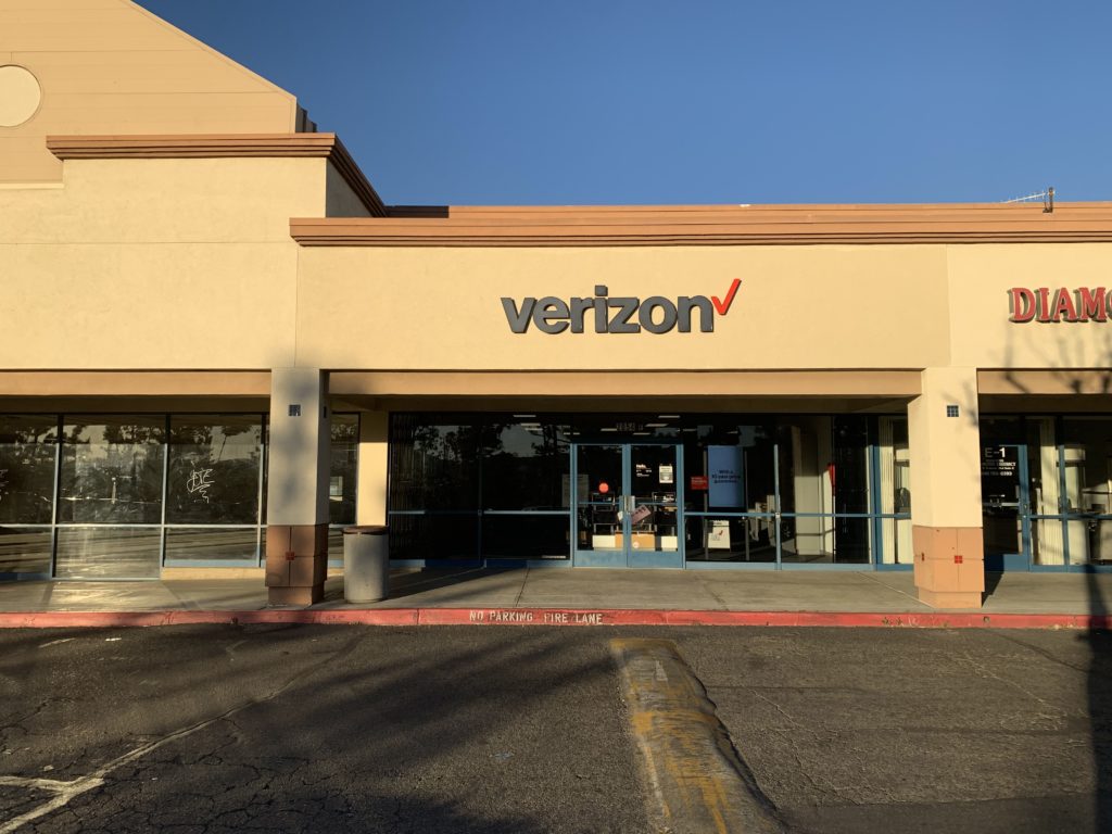 Exterior of Victra Verizon Authorized Retail Store in Redlands Redlands, CA.