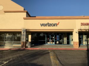 Exterior of Victra Verizon Authorized Retail Store in Redlands, CA.