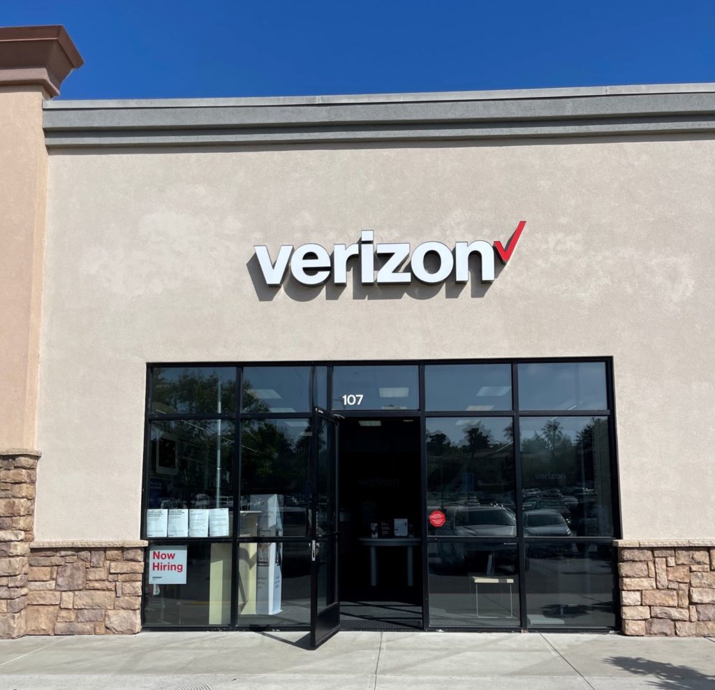 Exterior view of San Diego college, California Victra Verizon