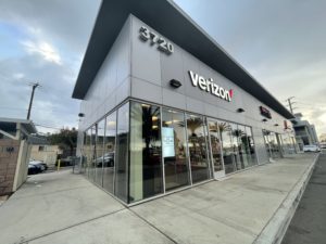 Exterior of Victra Verizon Authorized Retail Store in Torrance, CA.