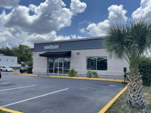 Exterior of Victra Verizon Authorized Retail Store in Tampa Fowler, FL.