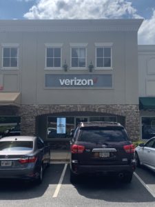 Exterior of Victra Verizon Authorized Retail Store in Greensboro, GA.