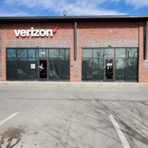 Exterior of Victra Verizon Authorized Retail Store in Council Bluffs W Broadway, IA.