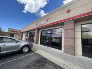 Exterior of Victra Verizon Authorized Retail Store in Pocatello 4th Ave, ID.