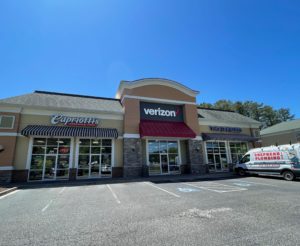 Exterior of Victra Verizon Authorized Retail Store in Chester, MD.