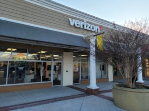 Exterior of Victra Verizon Authorized Retail Store in Pasadena, MD.