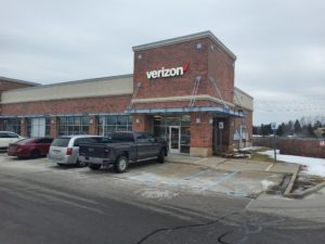 Exterior of Victra Verizon Authorized Retail Store in Clarkston, MI.