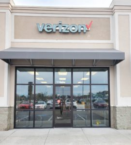 Exterior of Victra Verizon Authorized Retail Store in Pembroke, NC.