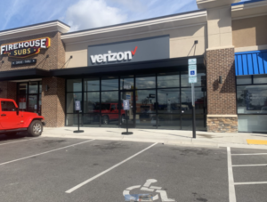 Exterior of Victra Verizon Authorized Retail Store in Rockingham, NC.