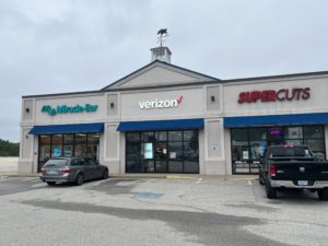 Exterior of Victra Verizon Authorized Retail Store in Belmont, NH.