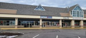 Exterior of Victra Verizon Authorized Retail Store in Tilton, NH.