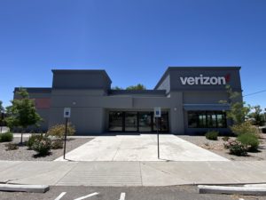 Exterior of Victra Verizon Authorized Retail Store in Albuquerque Central, NM.